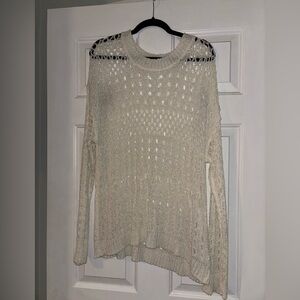 Pink Lily Cream Knit Sweater